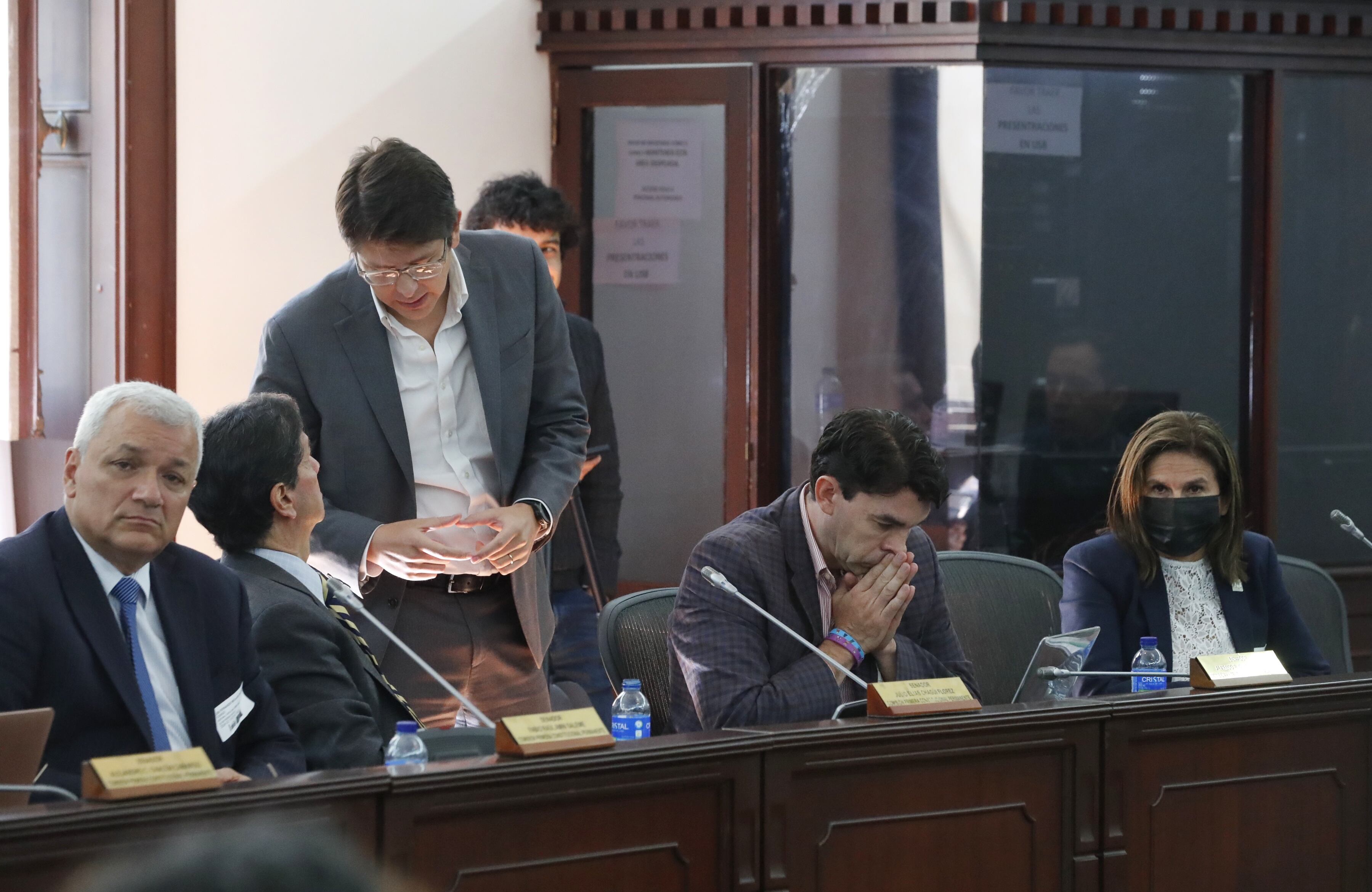 Congreso de la República 
sesión de la Comisión Accidental de Seguimiento al Metro de Bogotá para recibir y escuchar el informe del contrato para evaluar el diseño subterráneo de la Primera Línea del Metro