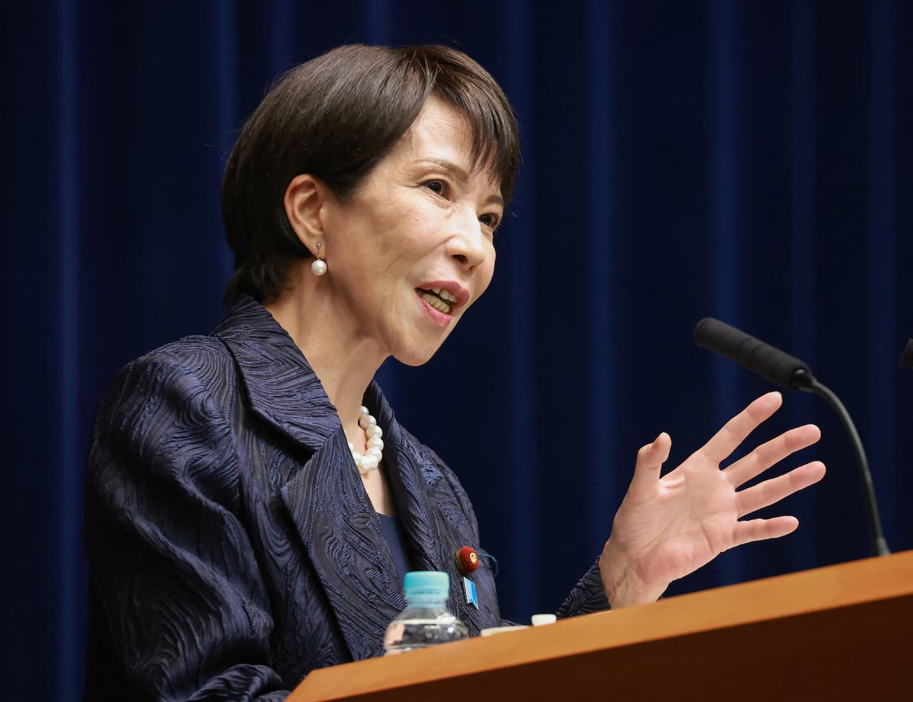 Nueva primera ministra de Japón, Sanae Takaichi.