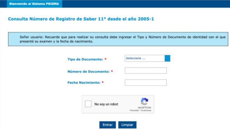 Debe añadir el número de registro.