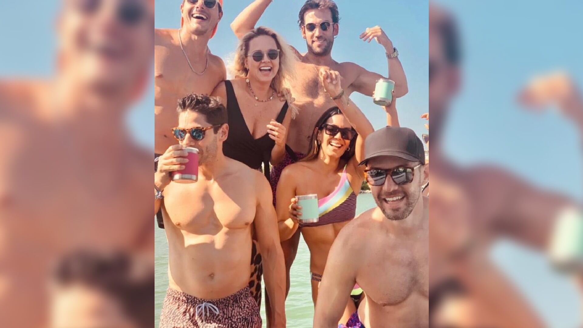 Martín Santos y Yohir Akerman de rumba en Miami