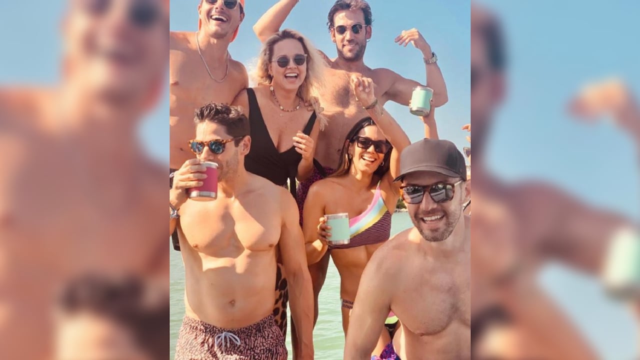 Martín Santos y Yohir Akerman de rumba en Miami