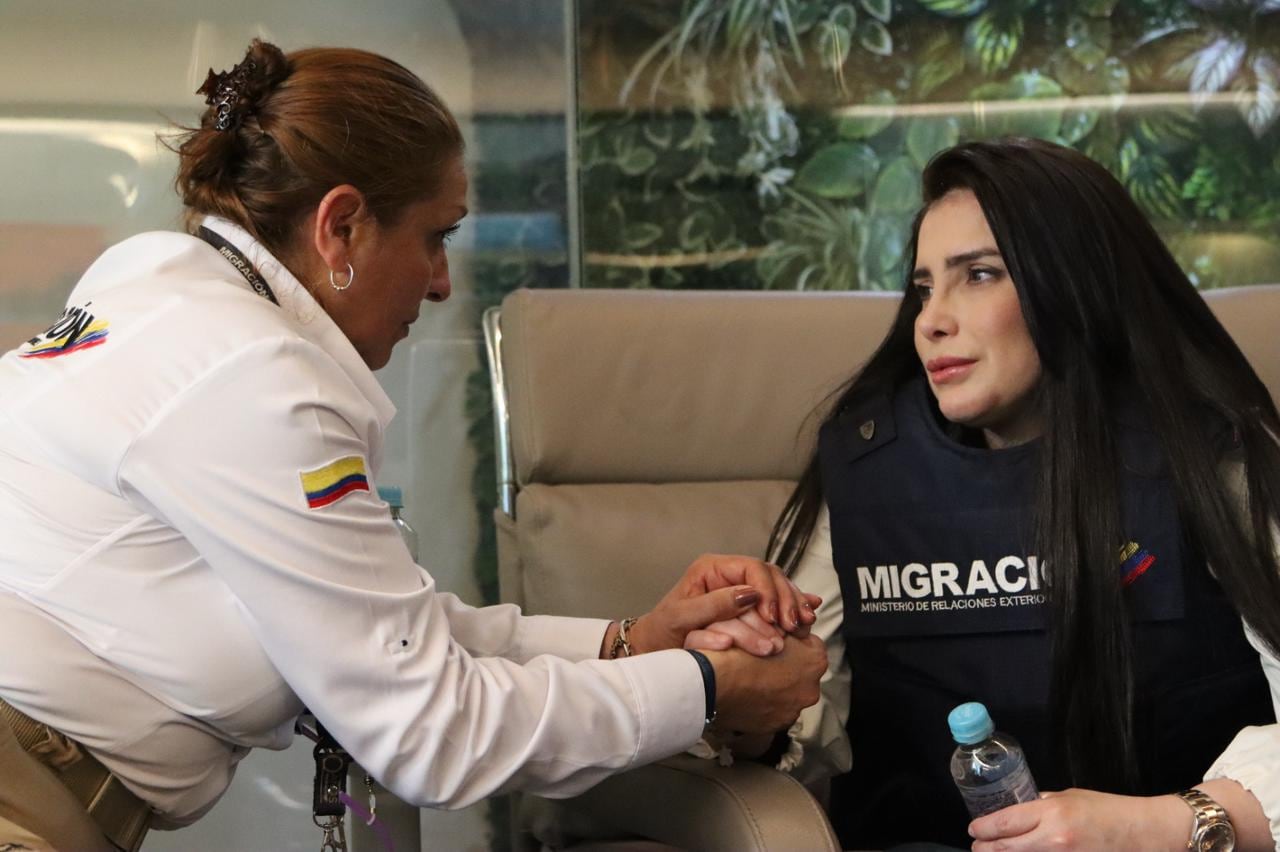 Aida Merlano, excongresista, llegó a Colombia este viernes.