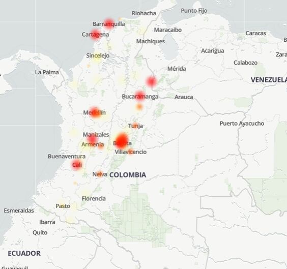 Medellín destacó en la Región Andina como uno de los puntos con más incidencias, junto a Bucaramanga y Cúcuta.
