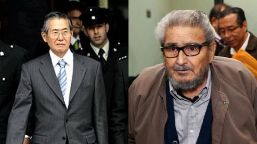 Alberto Fujimori y Abimael Guzmán