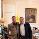 El presidente Gustavo Petro y el excandidato Roy Barreras se reunieron en la Casa de Nariño.
