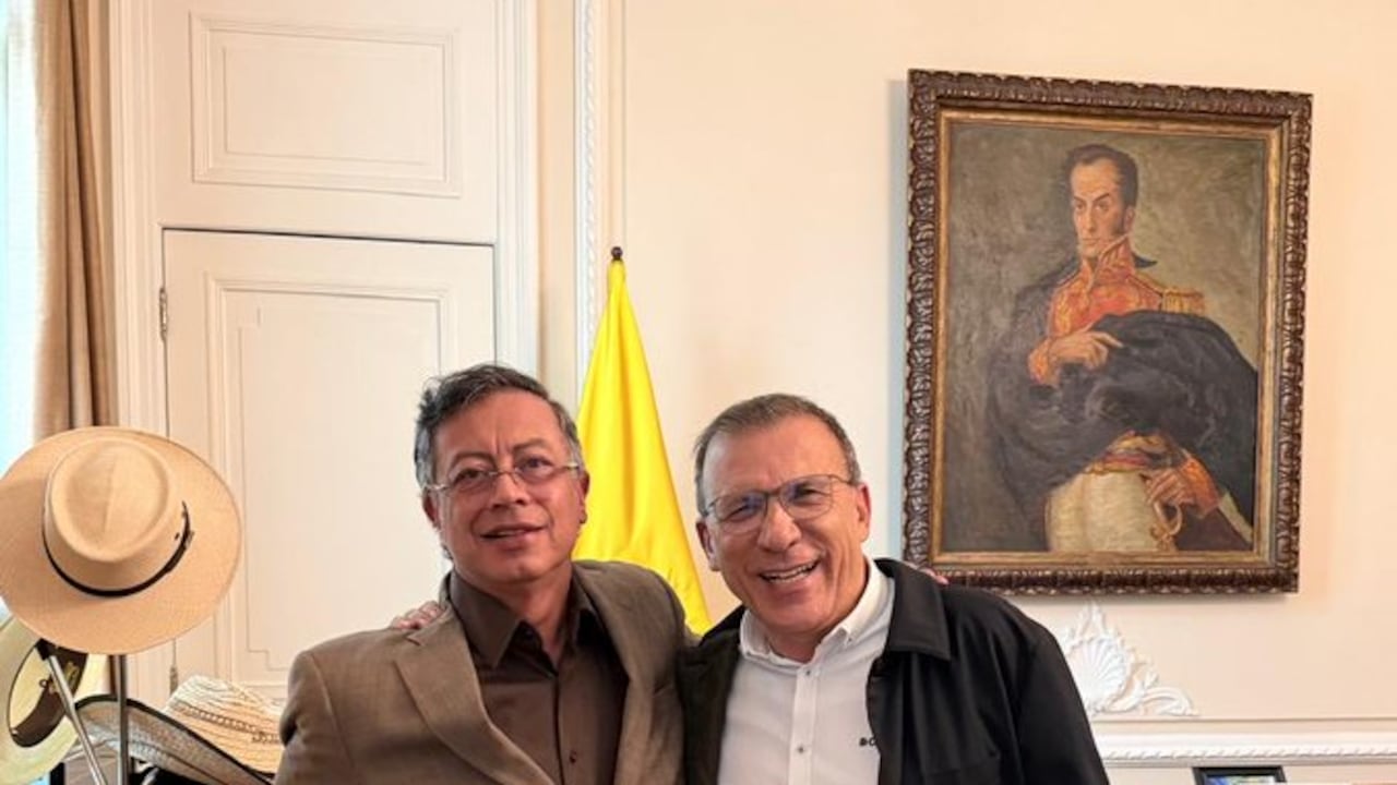 El presidente Gustavo Petro y el excandidato Roy Barreras se reunieron en la Casa de Nariño.