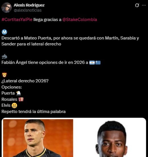 Pantallazo X: @alexisnoticias