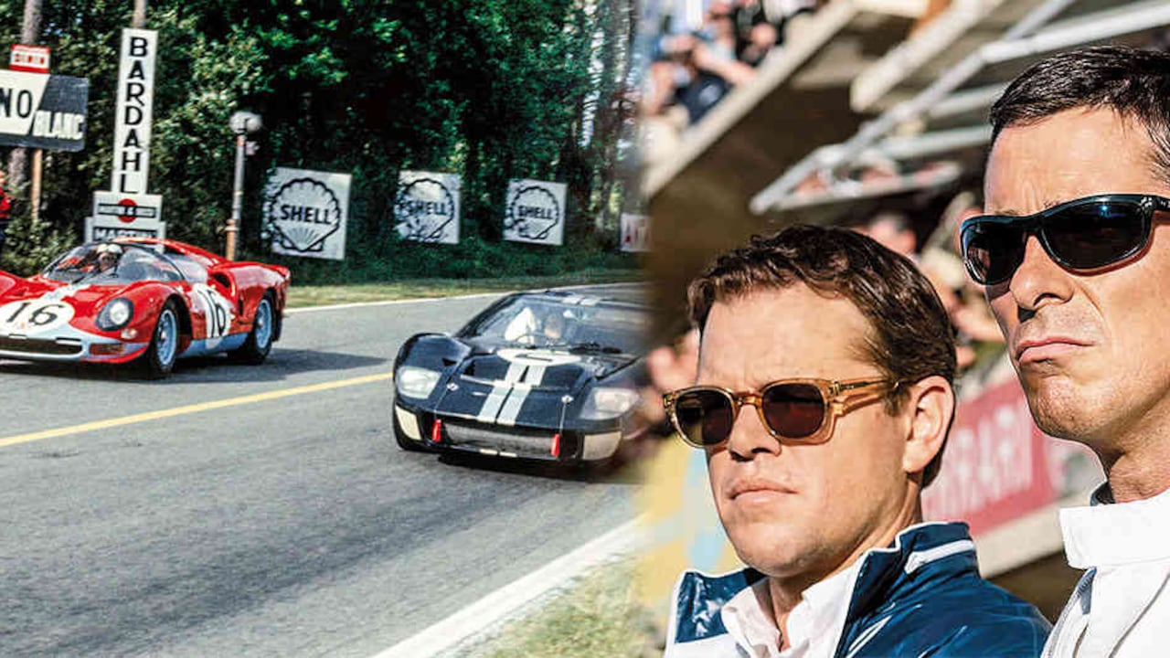 Más que contra Ferrari, Carroll Shelby (Matt Damon) y Ken Miles (Christian Bale) pelean contra la estructura de la Ford, que los financia y los refrena a la vez.