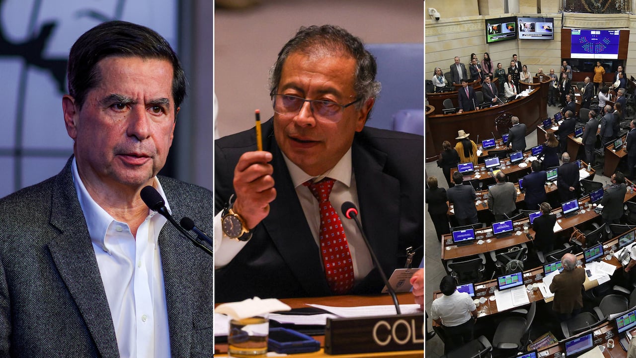 Juan Fernando Cristo y Gustavo Petro.