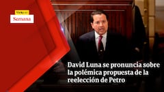 David Luna se pronuncia sobre la polémica propuesta de la reelección de Petro