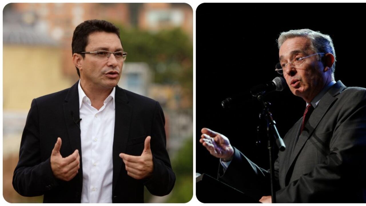 Carlos Caicedo y Álvaro Uribe