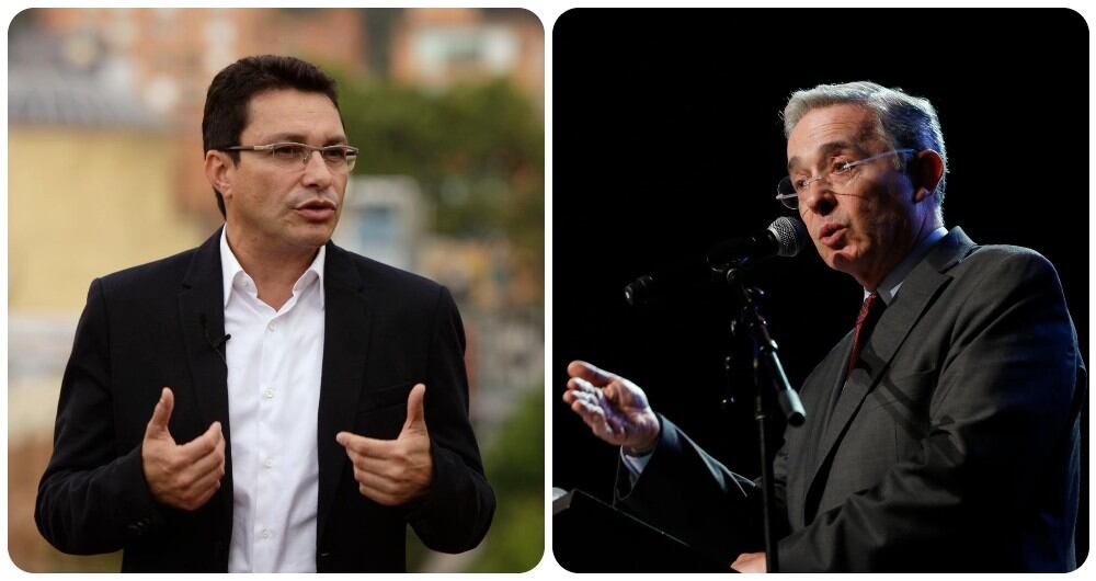 Carlos Caicedo y Álvaro Uribe
