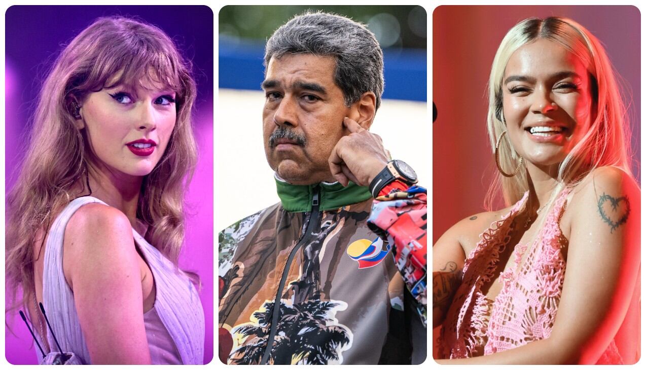 Taylor Swift, Nicolás Maduro y Karol G.