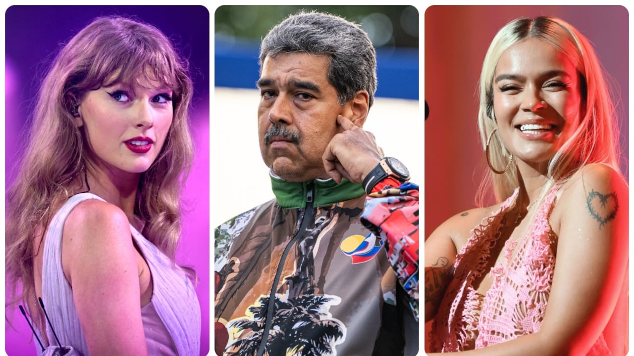 Taylor Swift, Nicolás Maduro y Karol G.