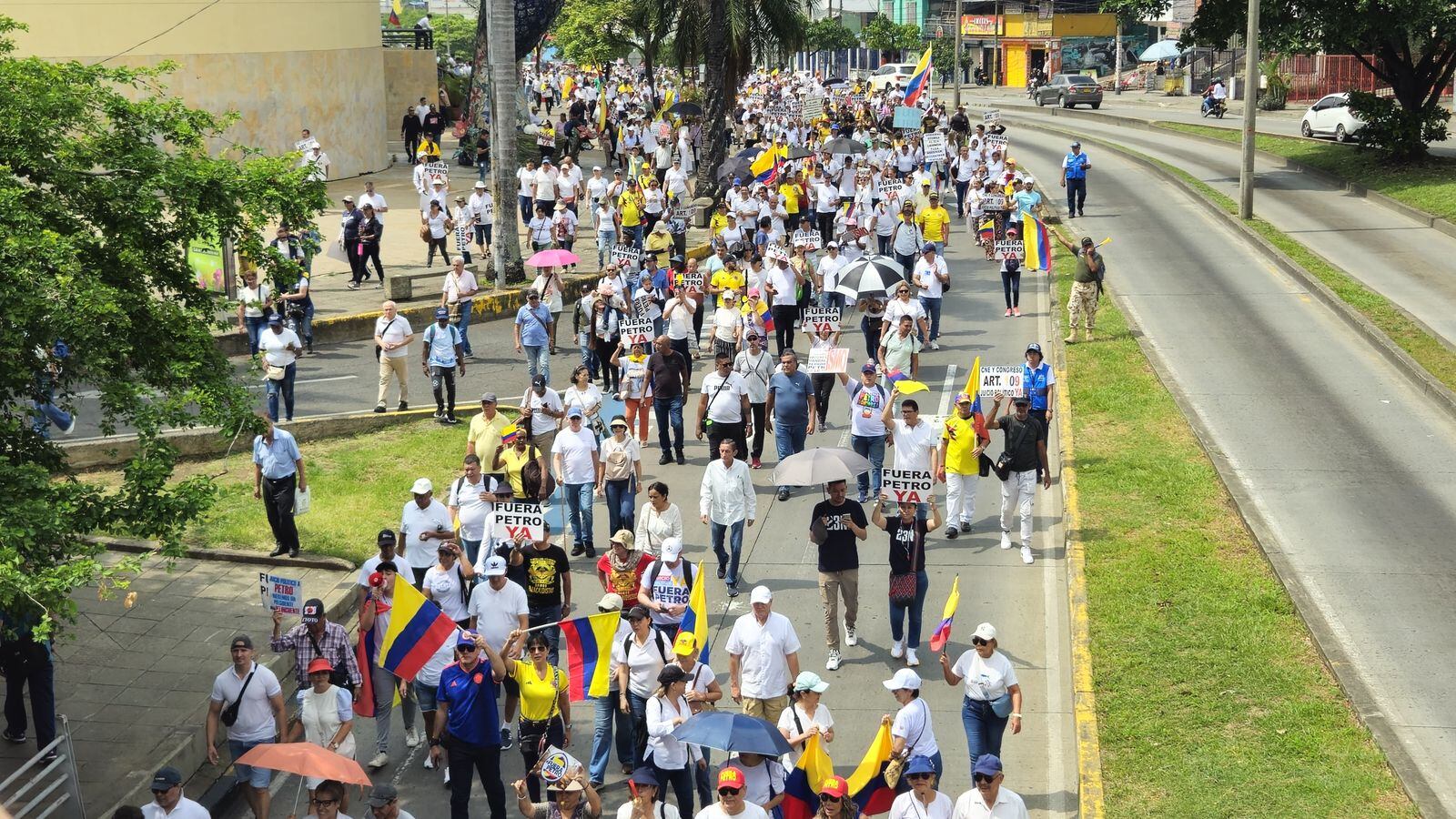 Marcha 23N en contra del Gobierno, a la calle por mi país en Cali