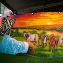 La obra, creada por artistas cordobeses de Pintando 4 Historias, será subastada para recaudar recursos destinados a las familias afectadas por las inundaciones en Córdoba.