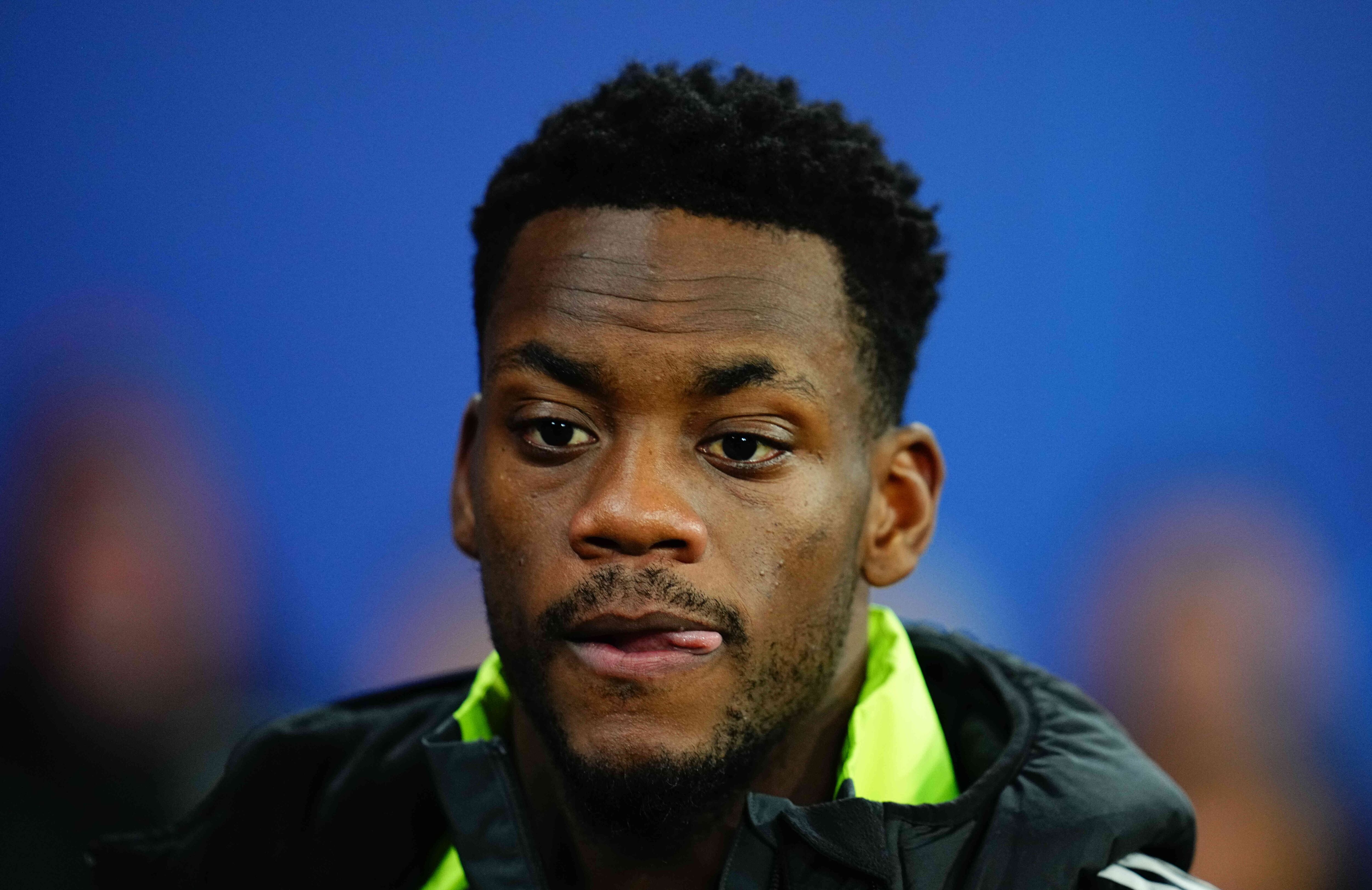 Jhon Duran of Aston Villa looks on during the Champions League round 6 match between RB Leipzig v Aston Villa, Red Bull Arena on December 10 2024. (Photo by Ulrik Pedersen/NurPhoto via Getty Images)
