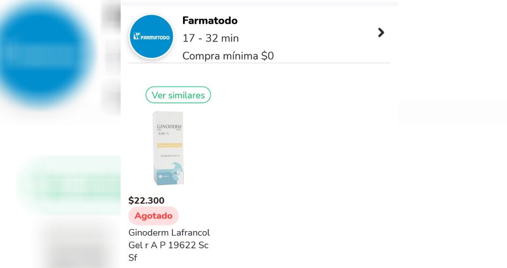 Medicamento agotado