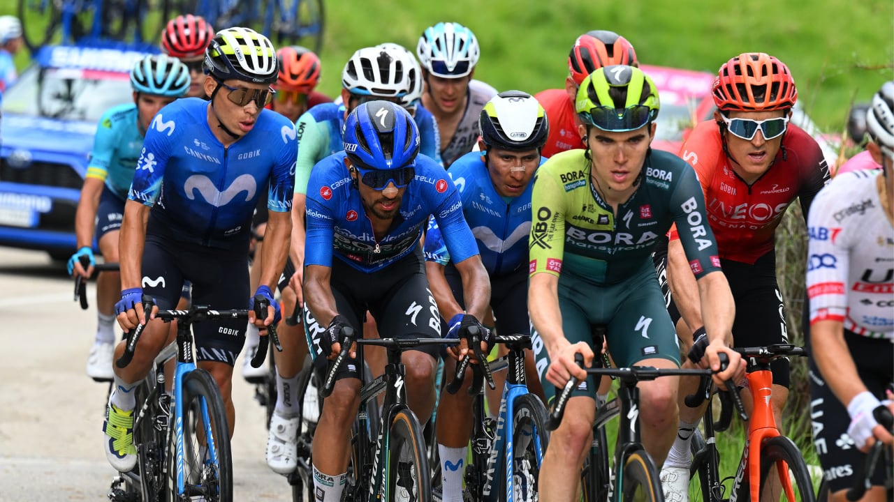 Einer Rubio, Daniel Martínez y Nairo Quintana en el Giro de Italia 2024