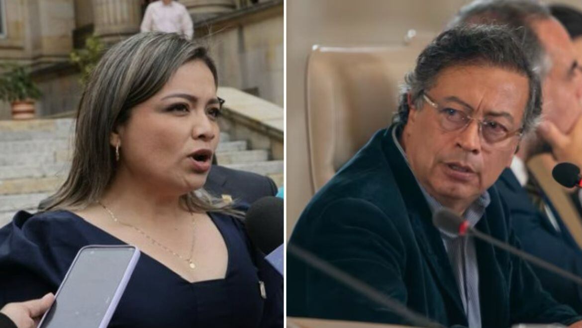 Lina María Garrido y Gustavo Petro