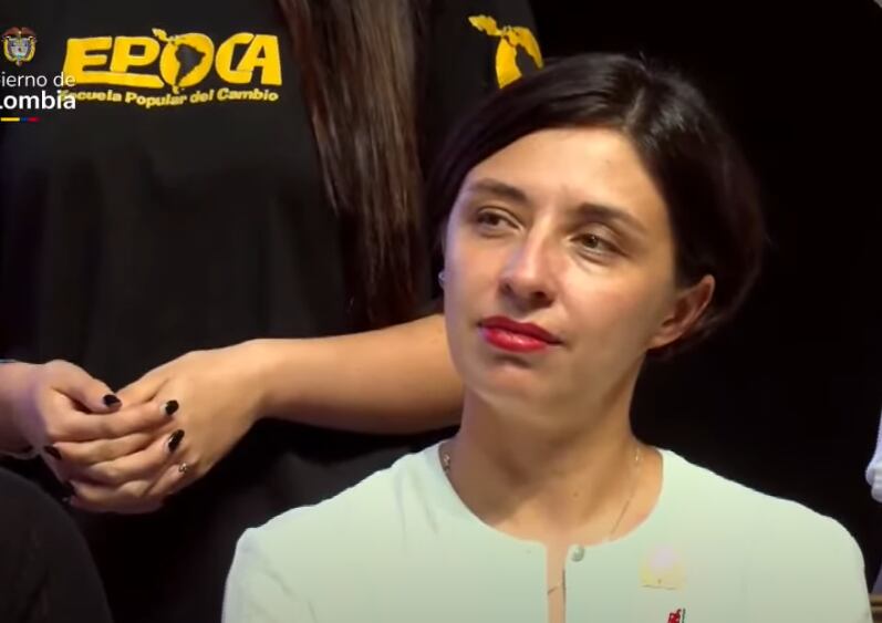 Martha Carvajalino, ministra de Agricultura, durante la alocución presidencial en Ibagué. 3 de octubre de 2025