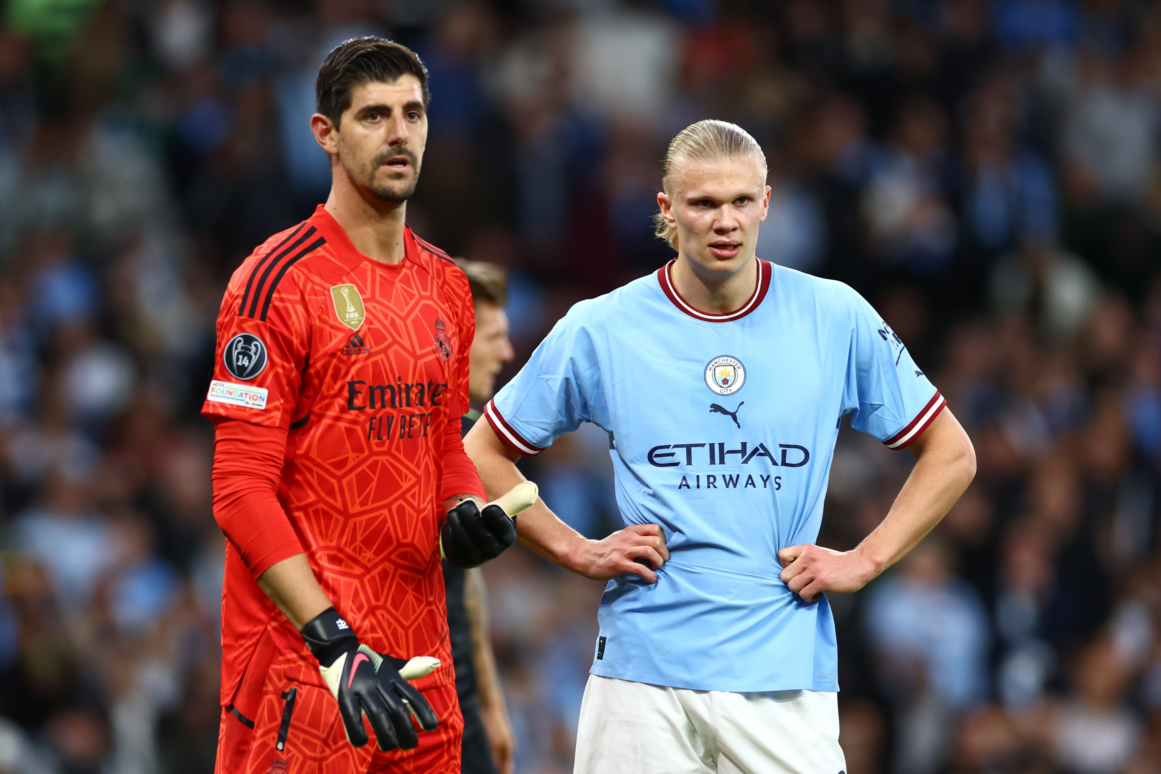 Manchester City FC v Real Madrid: Haaland y Courtois