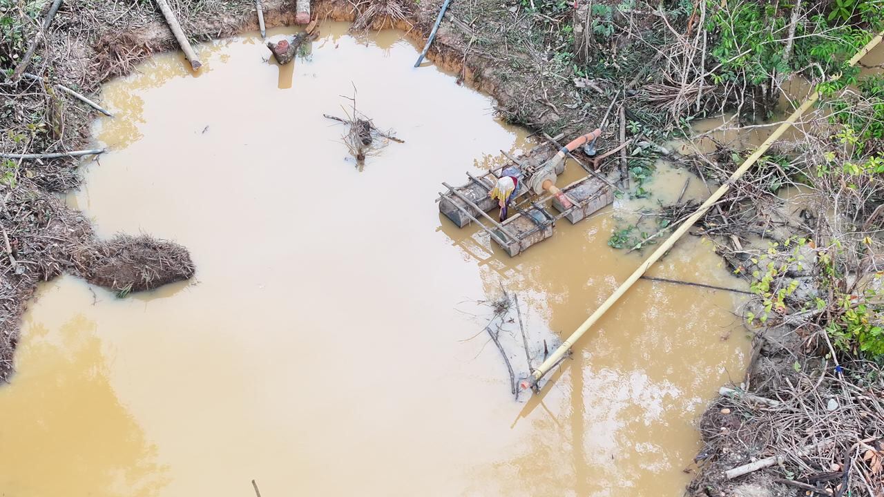 Operación contra la minería ilegal en Caquetá