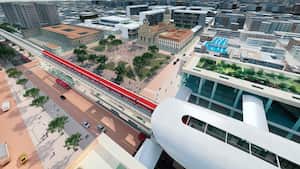 Los trenes de la primera línea del Metro de Bogotá (PLMB) estarán compuestos por seis vagones, con una longitud de 135 metros y una capacidad de 1.800 pasajeros por tren.