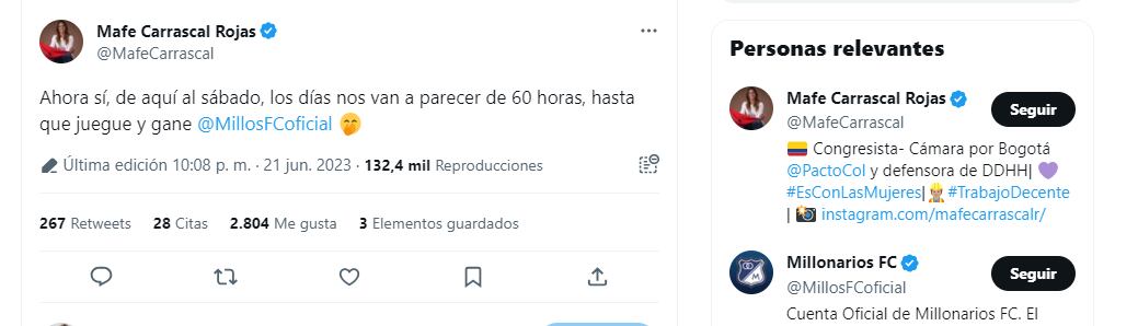 millonarios maría fernanda