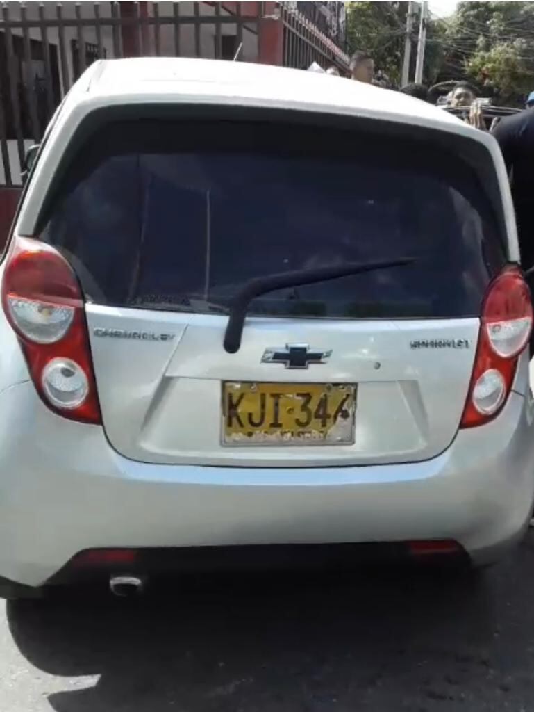 La víctima se movilizaba en un  vehículo marca Chevrolet, línea Spark.