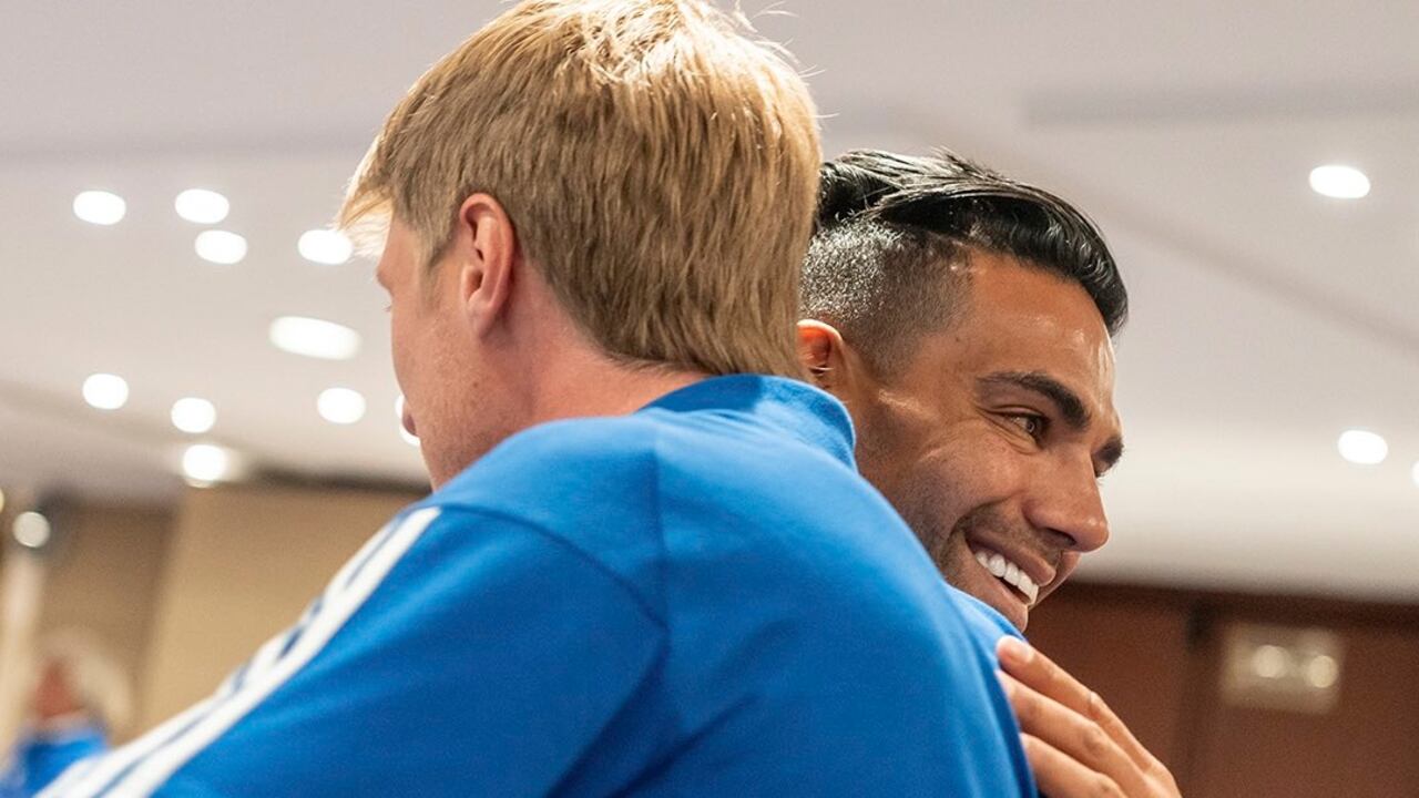 Andrés Llinás y Radamel Falcao se encuentran en la concentración de Millonarios.
