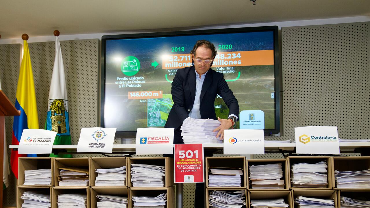 Alcalde Federico Gutiérrez entrega balance de presunta corrupción en la administración de Daniel Quintero