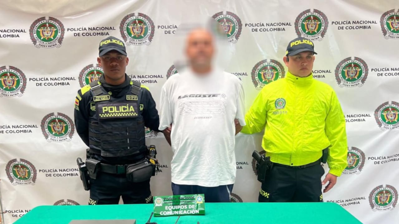 Supuesto cabecilla de Antioquia capturado por la Policía Metropolitana del Valle de Aburrá.