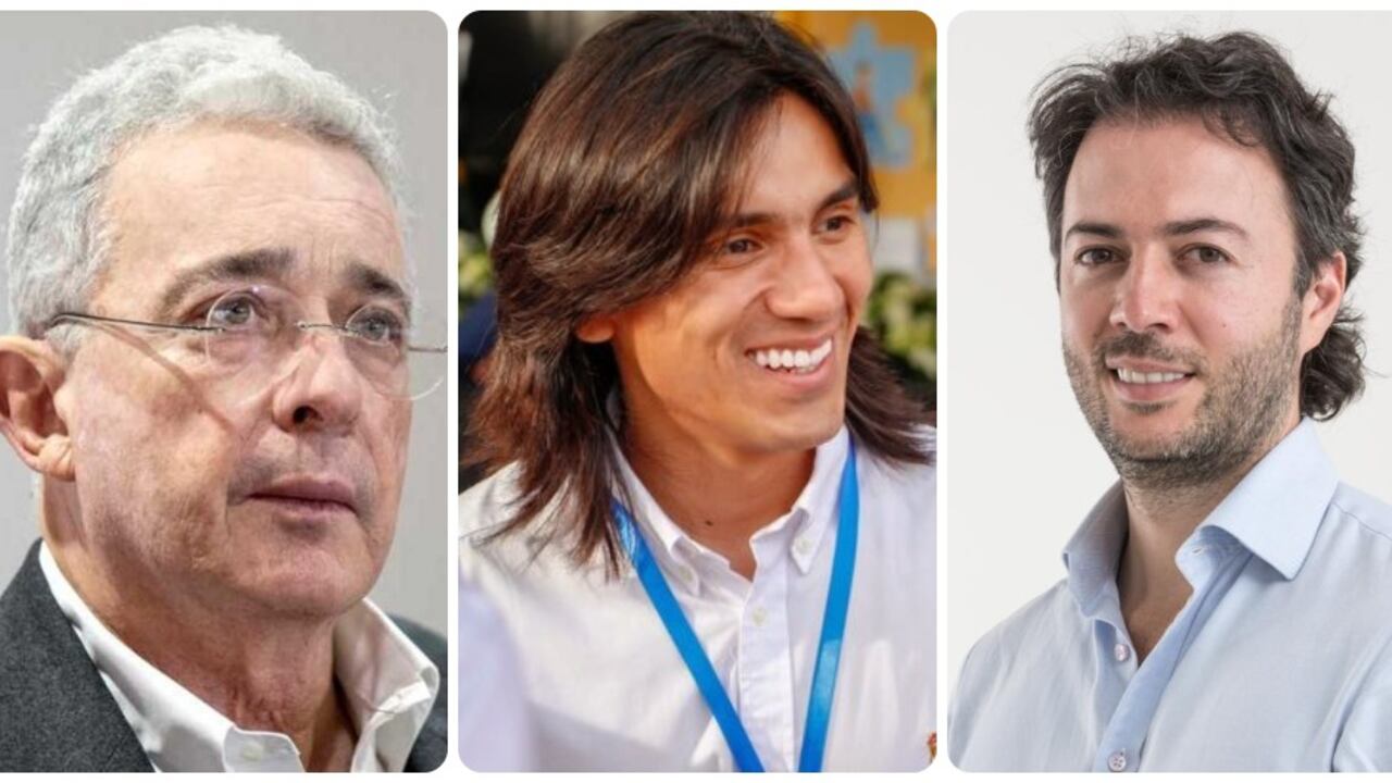 Álvaro Uribe, Albert Corredor y Daniel Quintero.