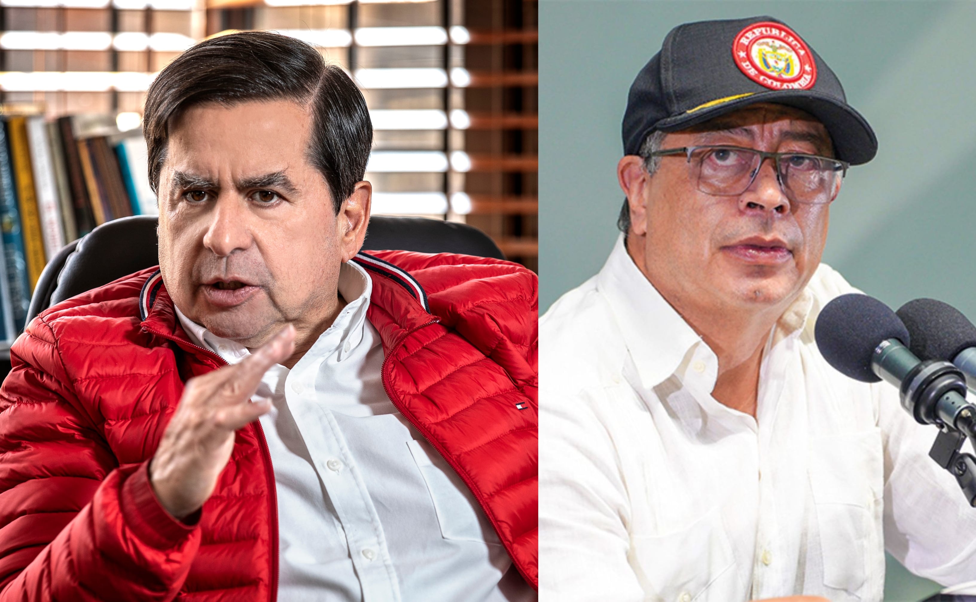 Juan Fernando Cristo y el presidente Gustavo Petro.