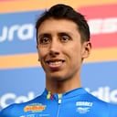 Egan Bernal durante la presentación oficial del Tour Colombia 2.1