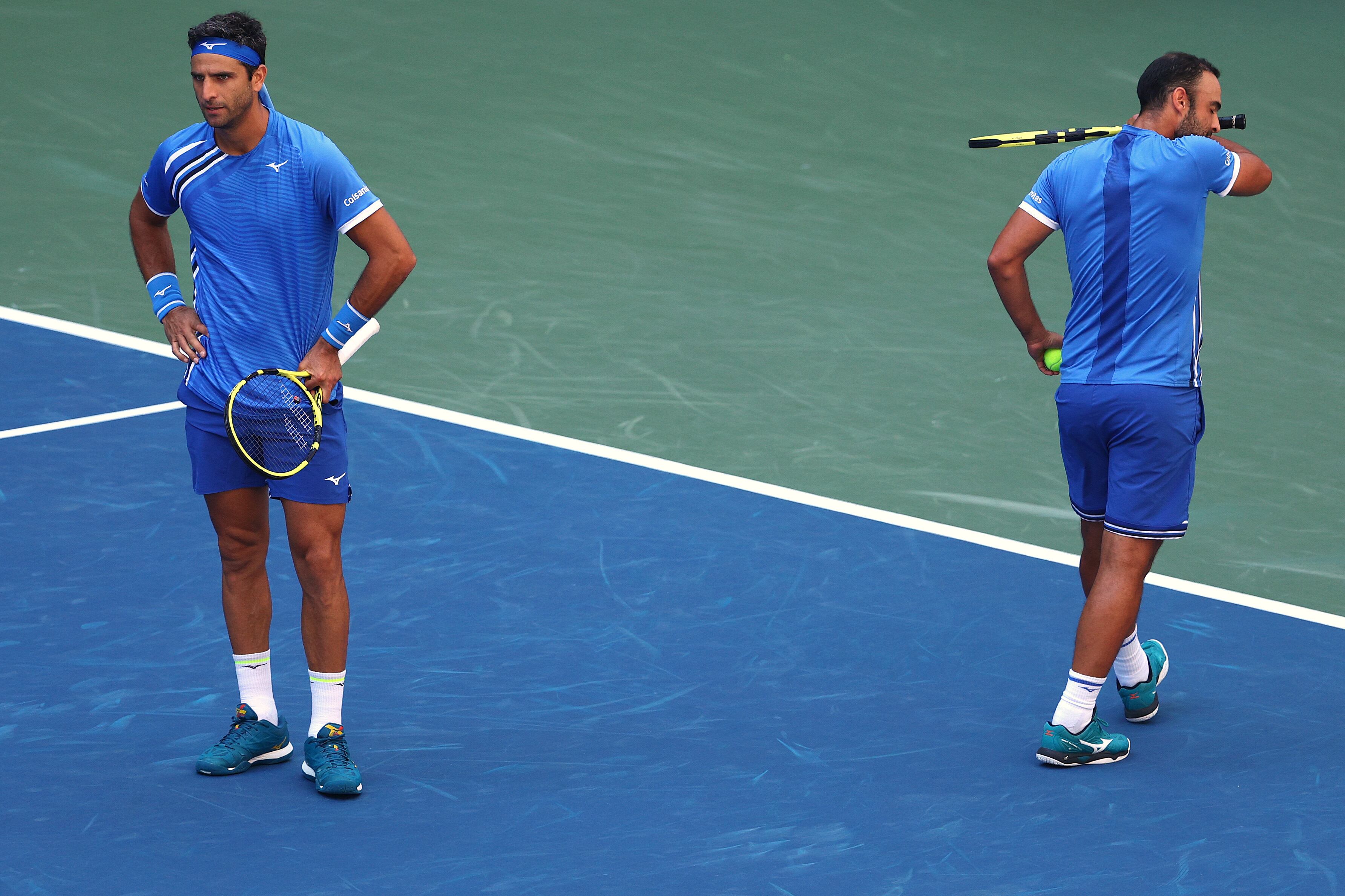 Robert Farah y Juan Sebastián Cabal en el US Open 2022.