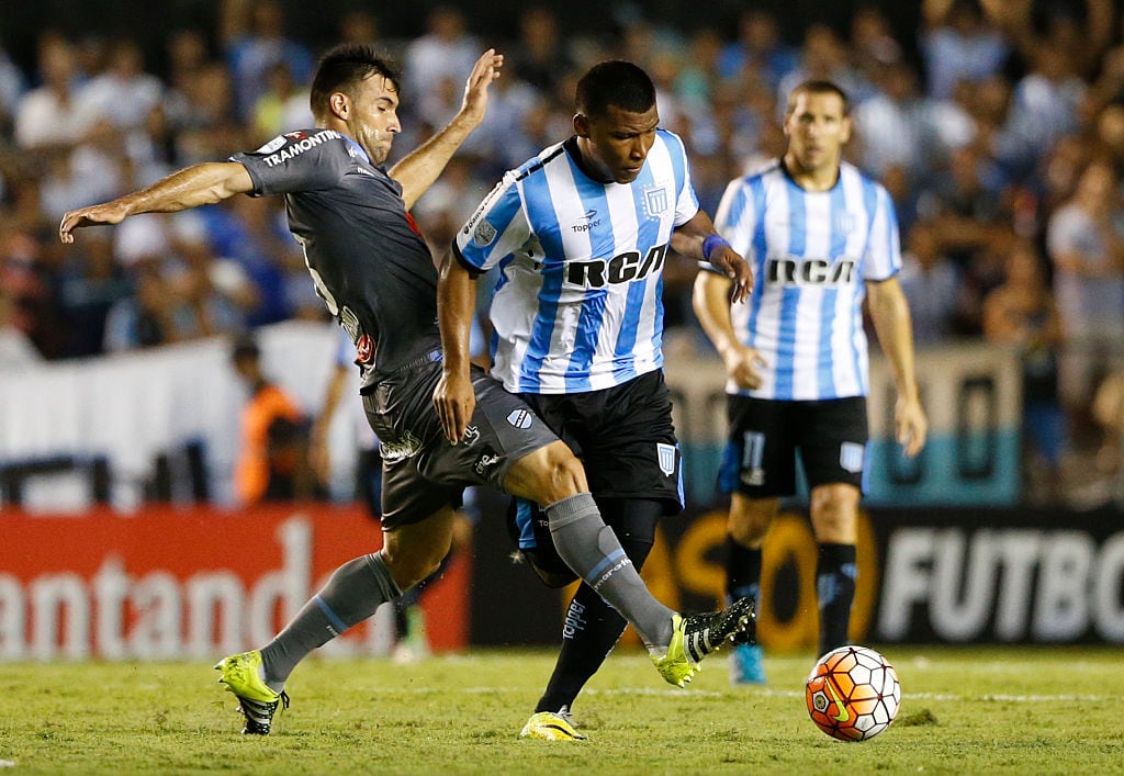 Roger Martínez en su primera etapa con Racing.