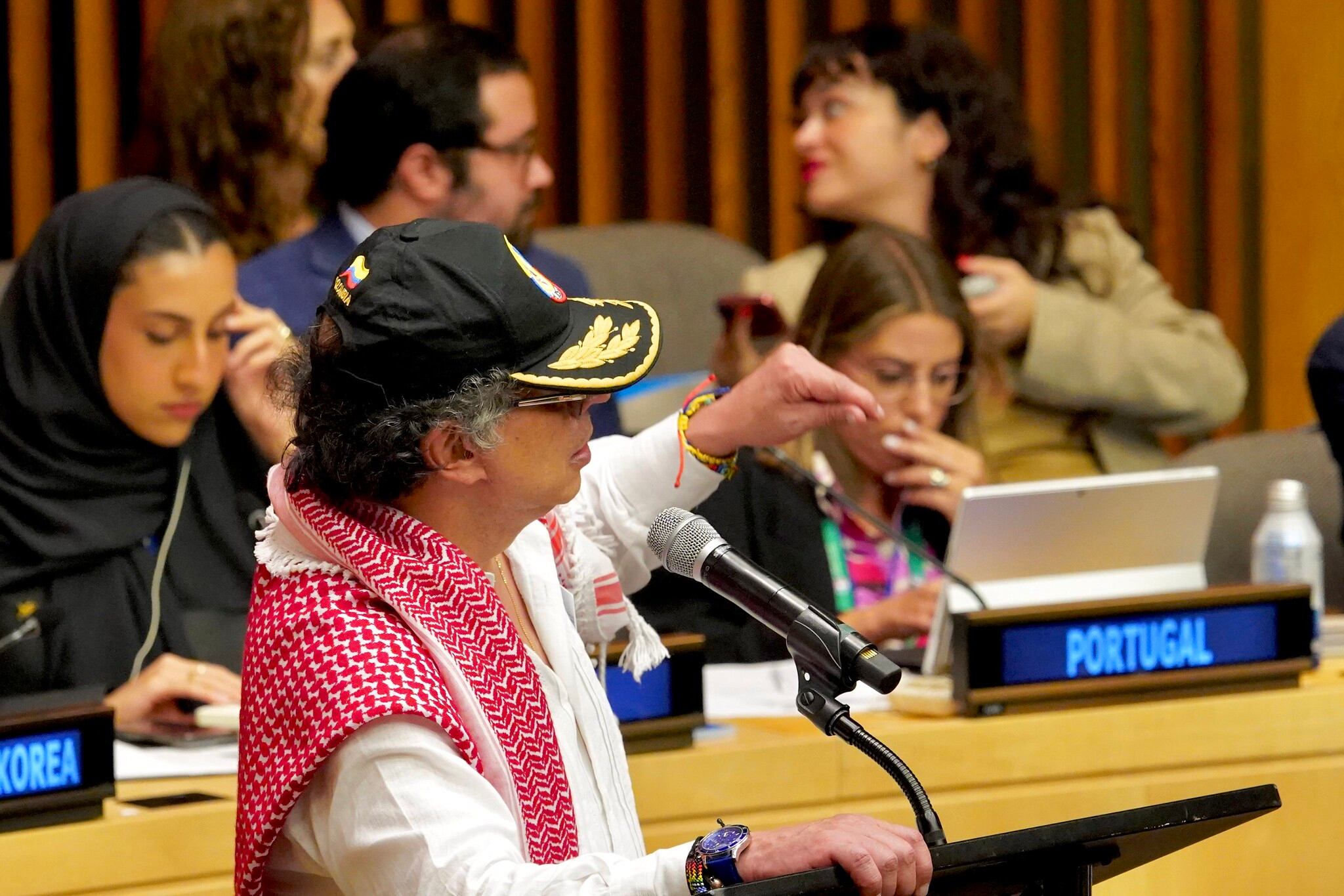 El presidente, Gustavo Petro, el 26 de septiembre de 2025 en Nueva York (Estados Unidos)