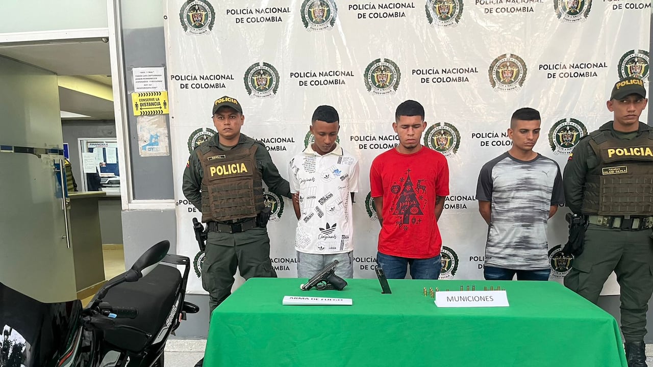 Estas son 3 de las 7 capturas presentadas por la Policía como presuntos integrantes del Clan del Golfo.