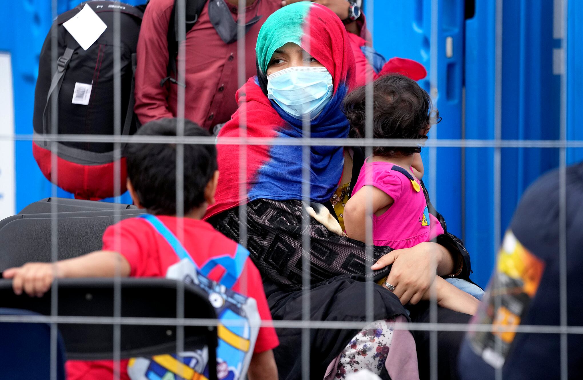 Llegada Afganos a Ramstein, Alemania