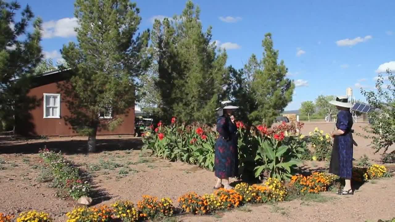 Mujeres de la comunidad menonita.