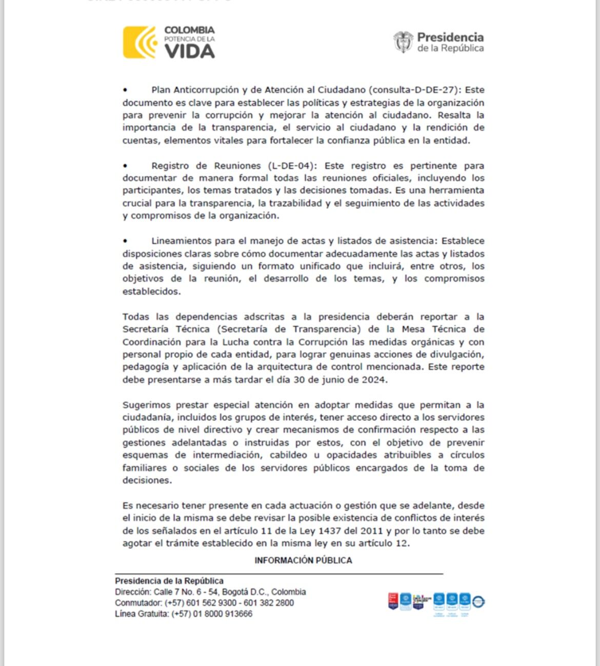 Circular Laura Sarabia