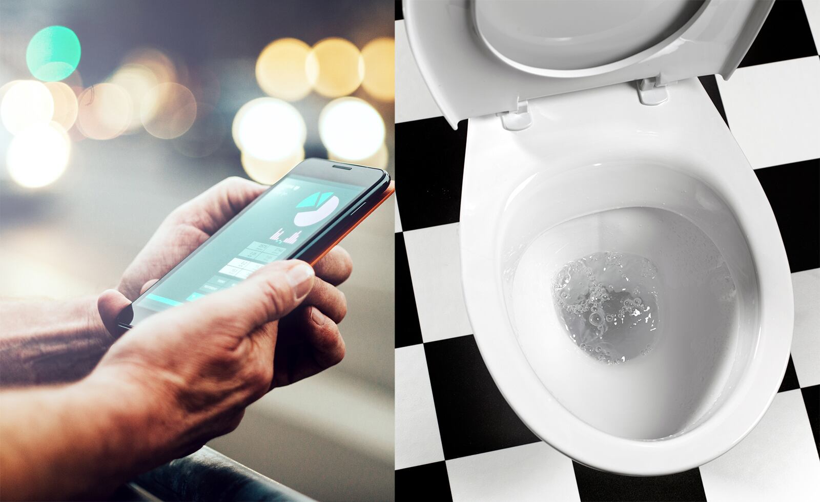 Un celular puede albergar más bacterias que un inodoro.