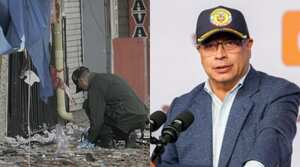 El presidente Petro reacciona a atentados terroristas en Cauca.