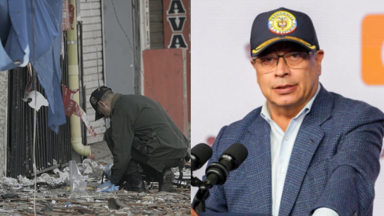El presidente Petro reacciona a atentados terroristas en Cauca.