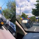 En plena vía principal de Medellín, se registró el curioso hecho.