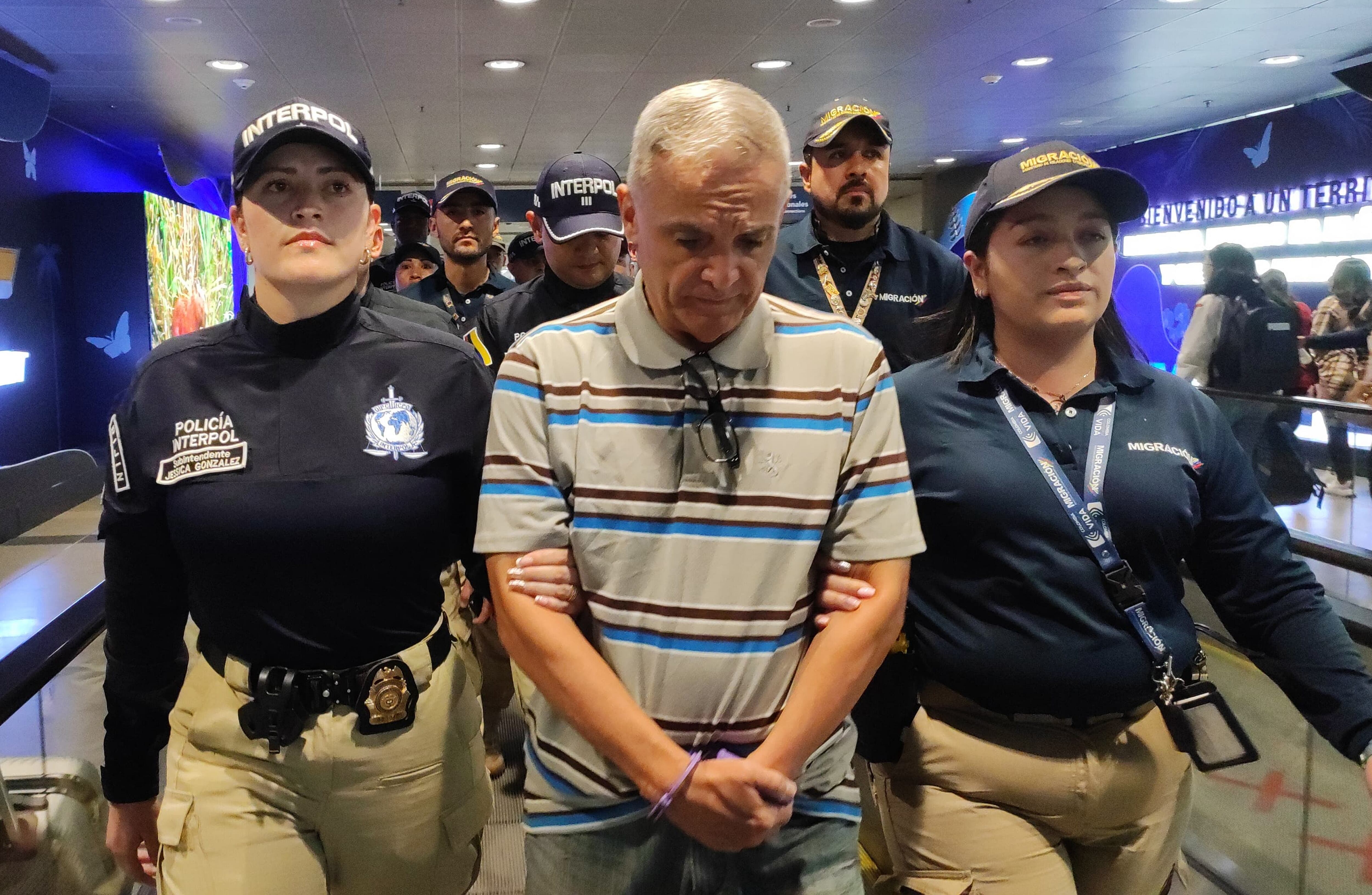 Llegada de Jaime Saade Cormane, extraditado del Brasil, condenado por el asesinato de Nancy Mestre