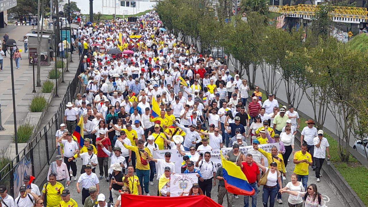 La marcha se caracterizó por el buen comportamiento de los asistentes