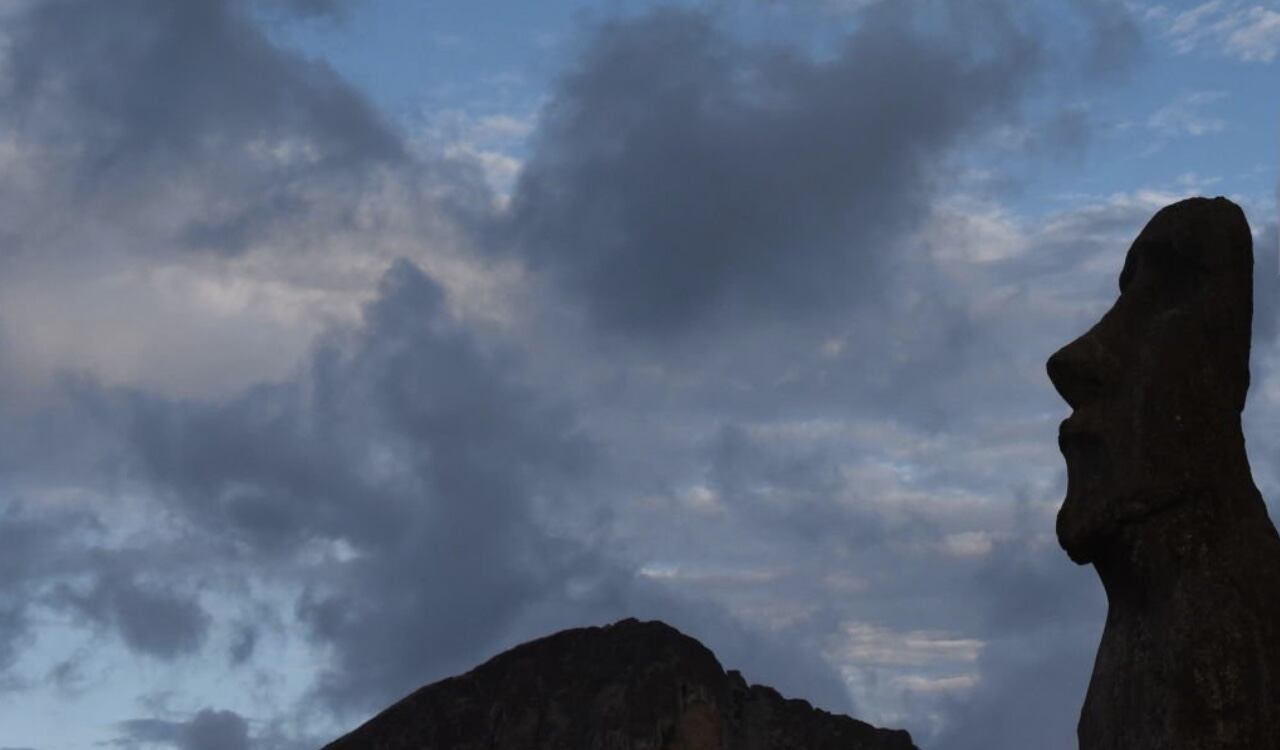 El nuevo moai tiene altura de 1.60 metros